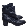 Supersoft by Diana Ferrari Black Leather Ankle Boots 40