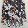 Coco Lace Butterfly Print Crochet Dress Black Size 6 AU