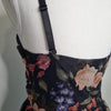 Valleygirl Floral Fit Flare Dress Black 10 AU