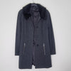 Chic Grey Stella Coat features a sleek black detachable 6
