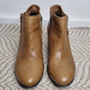 Bueno Tan Leather Ankle Boots Tan
