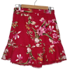 Forever New Red Floral Ruffle Mini Skirt Size 8 AU