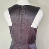 Cue Charcoal Grey Satin Cocktail Dress Grey Size 8 AU