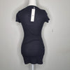 That's So Fetch Black Ribbed Mini Dress 8 AU