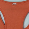 Lorna Jane Orange Ribbed Tank Top Medium