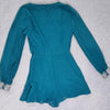 ASOS Teal romper playsuit with sparkling sequin jewel 6