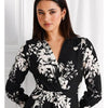 Tokito Black And White Floral Midi Dress – Size 6 – NWT