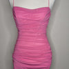 Hello Molly Pink Ruched Mini Dress Pink Size 8 AU