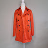 Portmans Orange Trench Coat Size AU 6