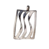 Sterling Silver 925 wave pendant. As shown in photos. Silver