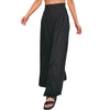 Festival Black Wide-Leg Pants with Beaded Butterfly – One Size