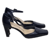 Zoe Wittner Black Leather Slingback Heels Black Size 36