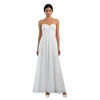 Miss Anne Strapless Rhinestone Chiffon Bridal Gown 8 AU