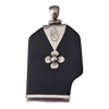925 Sterling Silver Black onyx pendant. 11gm. included.