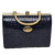 Arcad G. Versace Black Croc-Embossed Frame Bag Italy Spain