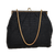 E. Munro ORNUM Clipper Evening Bag Black Mesh, Gold bag.