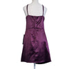 B. Smart Purple Satin Mini Dress Size 16 AU