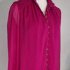 Portmans Pink Sheer Button-Up Blouse Top – Size 10 AU