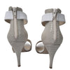 Wayne by Wayne Cooper Leather Nude White Snake Print Stiletto Heels Size 39 AU 8