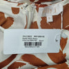 Billy J Sadie Midi Dress Tan/Cream Print Size 8 AU