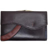 Hardan Vintage Genuine Leather Wallet Brown with Coin Section