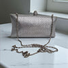 Silver Rhinestone Evening Clutch Bag – Includes 2 Chains
