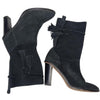 Trenery Black Suede Tassel Western-Style Boots | All Leather | Size EU 42 / AU 11