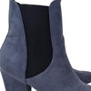 I Love Billy Blue Microsuede Ankle Boots Block Heel Pointed Toe Size 39 AU 8