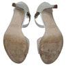Wayne by Wayne Cooper Leather Nude White Snake Print Stiletto Heels Size 39 AU 8