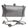 Silver Rhinestone Evening Clutch Bag – Includes 2 Chains
