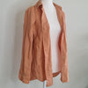 Country Road Organic French Linen Shirt – Terracotta – Size 8