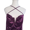 B. Smart Purple Satin Mini Dress Size 16 AU