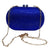 Miss Anne Royal Blue Rhinestone Evening Clutch Bag Gold Chain Strap
