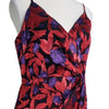 Worthington Red &amp; Purple Floral Midi Dress 12 AU