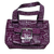 Cabrelli purple faux-croc handbag, silver buckle boldstyle