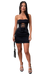 Thats So Fetch Black Strapless Corset Mini Dress Black 12 AU
