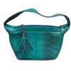 Findig Turquoise Faux Snakeskin Mini Bag with Tassel Gold